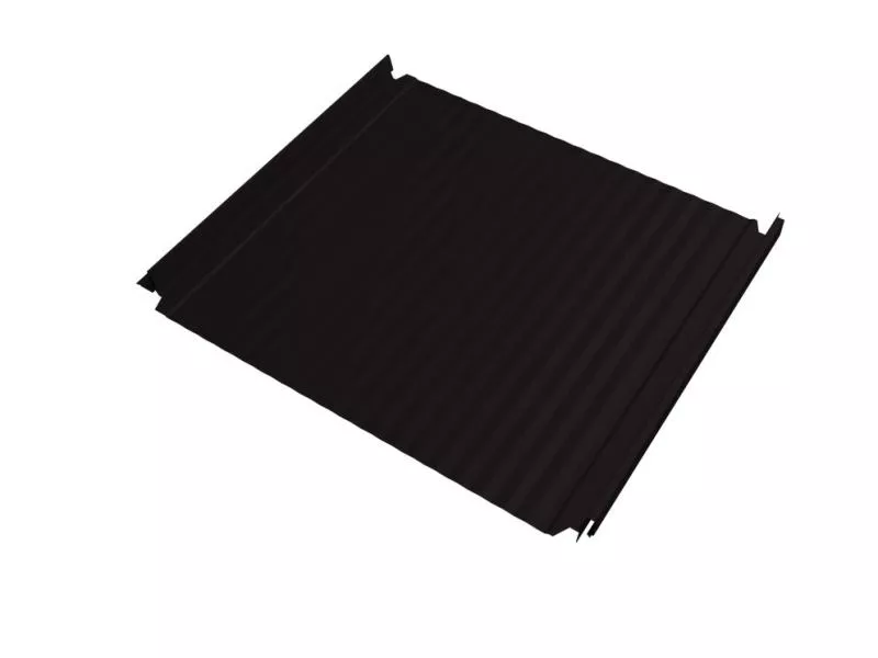 Кликфальц Double Pro Gofr Grand Line 0,45 Drap-double TX с пленкой на замках RAL 9005 черный купить в санкт-петербурге