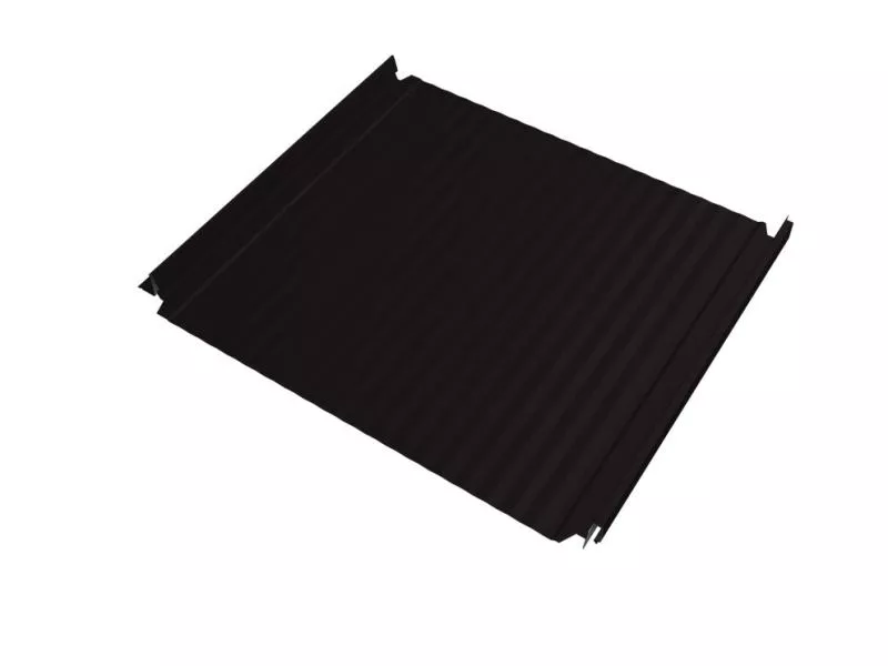 Кликфальц Double Pro Gofr Grand Line 0,45 Drap TR с пленкой на замках RAL 9005 черный купить в санкт-петербурге
