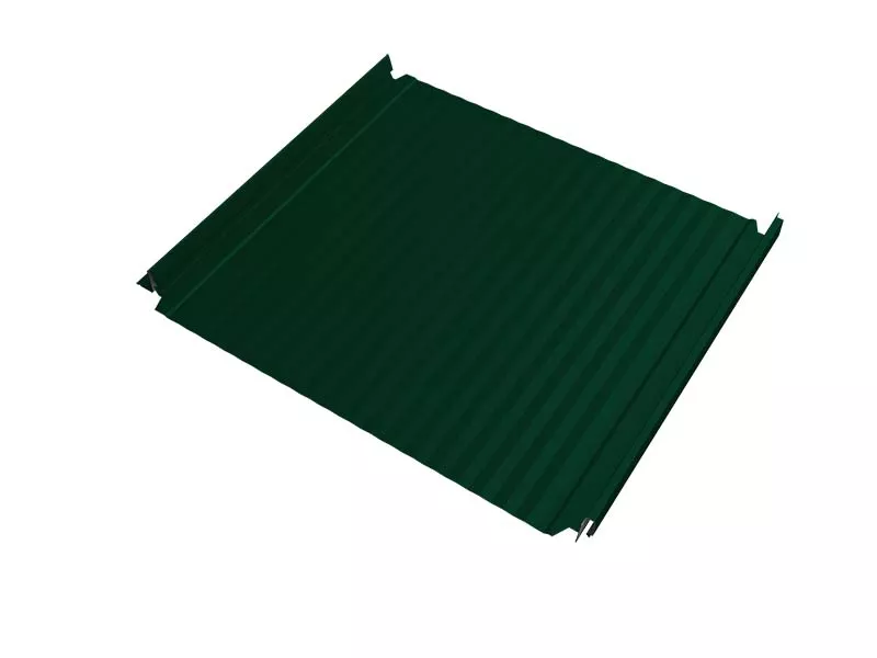 Кликфальц Double Pro Gofr Grand Line 0,45 PE с пленкой на замках RAL 6005 зеленый мох купить в санкт-петербурге