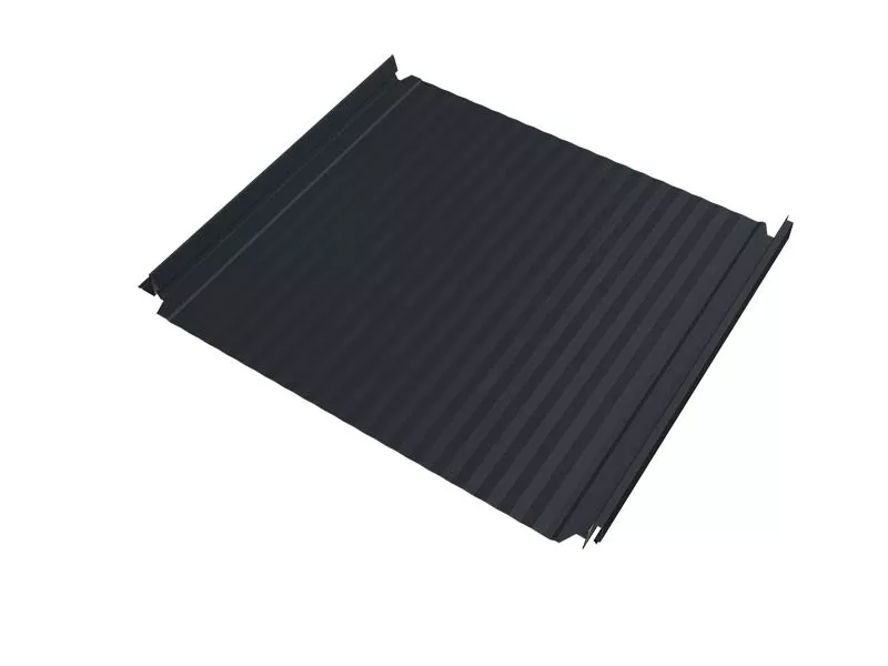 Кликфальц Double Pro Gofr Grand Line 0,45 PE с пленкой на замках RAL 7024 мокрый асфальт купить в санкт-петербурге