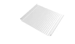 Кликфальц Double Pro Gofr Grand Line 0,5 Satin с пленкой на замках RAL 9003 сигнальный белый. Цена: 776 руб. Артикул: 46773