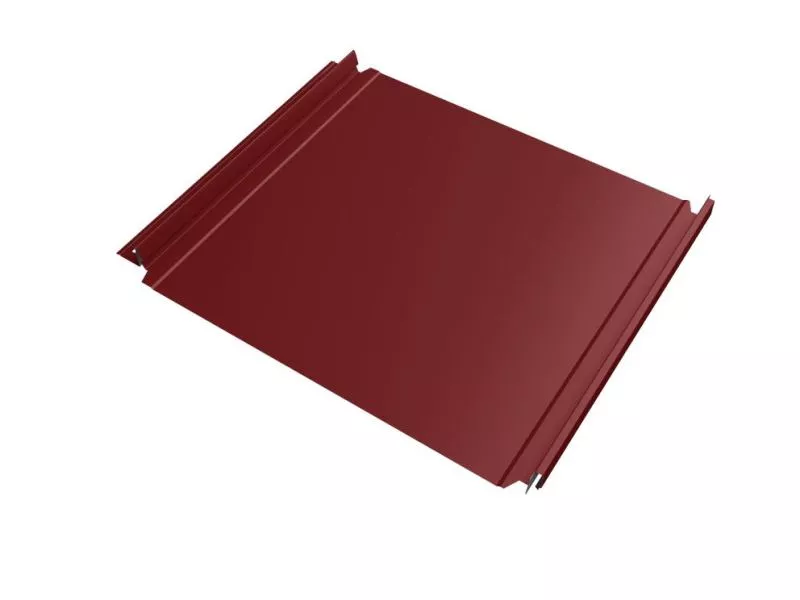Кликфальц Double Pro Grand Line 0,45 PE с пленкой на замках RAL 3011 коричнево-красный купить в санкт-петербурге