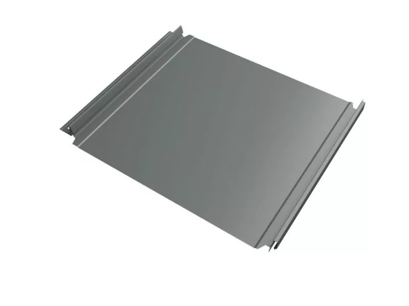 Кликфальц Double Pro Grand Line 0,45 PE с пленкой на замках RAL 7005 мышино-серый купить в санкт-петербурге