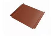 Кликфальц Double Pro Grand Line 0,5 Satin с пленкой на замках RAL 8004 терракота – Купить оптом и в розницу