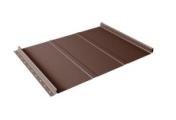 Кликфальц Line Grand Line 0,5 Rooftop Бархат с пленкой на замках RAL 8017 шоколад – Купить оптом и в розницу
