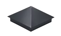 Колпак на столб 390х390мм 0,45 PE-Double с пленкой RAL 7024 мокрый асфальт. Цена: 1.451 руб. Артикул: 31895