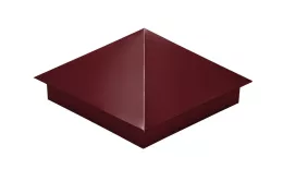 Колпак на столб 390х390мм 0,45 PE с пленкой RAL 3005 красное вино. Цена: 1.289 руб. Артикул: 31888