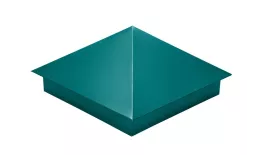 Колпак на столб 390х390мм 0,45 PE с пленкой RAL 5021 водная синь. Цена: 1.289 руб. Артикул: 31891