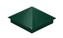 Колпак на столб 390х390мм 0,45 PE с пленкой RAL 6005 зеленый мох. Цена: 1.289 руб. Артикул: 31867