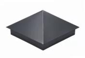 Колпак на столб 390х390мм 0,5 GreenCoat Pural BT, matt с пленкой RR 23 темно-серый (RAL 7024 мокрый асфальт) – Купить оптом и в розницу