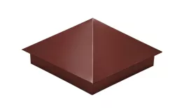 Колпак на столб 390х390мм 0,5 Satin с пленкой RAL 3009 оксидно-красный. Цена: 1.397 руб. Артикул: 31904
