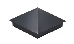 Колпак на столб 390х390мм 0,5 Satin с пленкой RAL 7024 мокрый асфальт. Цена: 1.397 руб. Артикул: 31872