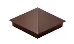 Колпак на столб 390х390мм 0,5 Satin с пленкой RAL 8017 шоколад. Цена: 1.397 руб. Артикул: 31861
