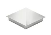 Колпак на столб 390х390мм 0,5 Satin с пленкой RAL 9003 сигнальный белый – Купить оптом и в розницу
