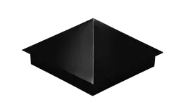 Колпак на столб 390х390мм 0,5 Satin с пленкой RAL 9005 черный. Цена: 1.397 руб. Артикул: 31912