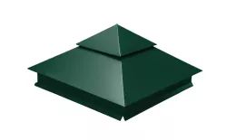 Колпак на столб двойной 390х390мм 0,45 PE с пленкой RAL 6005 зеленый мох. Цена: 2.668 руб. Артикул: 32127