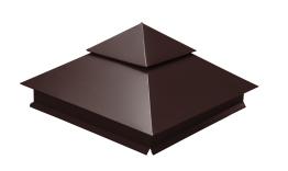 Колпак на столб двойной 390х390мм 0,5 GreenCoat Pural BT с пленкой RR 887 шоколадно-коричневый (RAL 8017 шоколад). Цена: 7.327 руб. Артикул: 32155