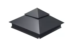 Колпак на столб двойной 390х390мм 0,5 Satin с пленкой RAL 7024 мокрый асфальт. Цена: 2.896 руб. Артикул: 32137