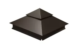 Колпак на столб двойной 390х390мм 0,5 Satin с пленкой RR 32 темно-коричневый. Цена: 2.896 руб. Артикул: 32119