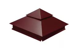 Колпак на столб двойной 390х390мм 0,5 Satin с пленкой RAL 3009 оксидно-красный. Цена: 2.896 руб. Артикул: 32135