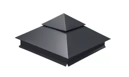 Колпак на столб двойной 390х390мм 0,5 Satin Matt TX с пленкой RAL 7024 мокрый асфальт. Цена: 3.584 руб. Артикул: 32147
