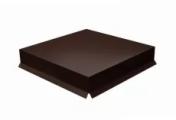 Колпак на столб крышка 390х390мм 0,5 Satin Matt с пленкой RAL 8017 шоколад – Купить оптом и в розницу
