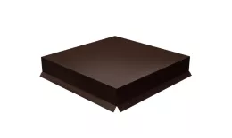 Колпак на столб крышка 390х390мм 0,5 Satin с пленкой RAL 8017 шоколад. Цена: 1.298 руб. Артикул: 32187