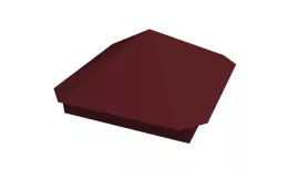 Колпак на столб Пирамида 390х390мм 0,5 Satin с пленкой RAL 3005 красное вино. Цена: 2.596 руб. Артикул: 32029