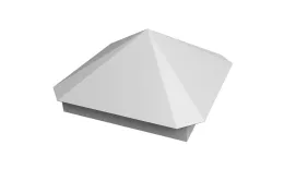 Колпак на столб Пирамида 390х390мм 0,5 Satin с пленкой RAL 9003 сигнальный белый. Цена: 2.596 руб. Артикул: 32032