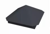 Колпак на столб Пирамида 490х490мм 0,5 Satin с пленкой RAL 7024 мокрый асфальт – Купить оптом и в розницу