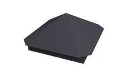 Колпак на столб Пирамида 385х385мм 0,5 Satin с пленкой RAL 7024 мокрый асфальт. Цена: 2.563 руб. Артикул: 32013