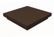 Колпак на столб плоский 255х255мм 0,5 Satin Matt с пленкой RAL 8017 шоколад – Купить оптом и в розницу