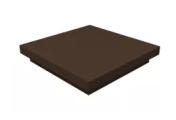 Колпак на столб плоский 345х345мм 0,5 Satin Matt с пленкой RAL 8017 шоколад – Купить оптом и в розницу