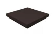 Колпак на столб плоский 365х365мм 0,5 Satin Matt с пленкой RR 32 темно-коричневый – Купить оптом и в розницу