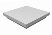Колпак на столб плоский 390х390мм 0,5 Satin с пленкой RAL 9003 сигнальный белый – Купить оптом и в розницу