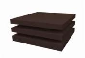 Колпак на столб плоский елка 340х340мм 0,5 Satin Matt TX с пленкой RR 32 темно-коричневый – Купить оптом и в розницу