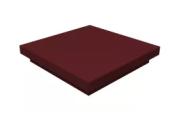 Колпак на столб плоский 490х480мм 0,5 Satin с пленкой RAL 3005 красное вино – Купить оптом и в розницу