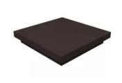 Колпак на столб плоский 250х250мм 0,5 Satin с пленкой RR 32 темно-коричневый – Купить оптом и в розницу