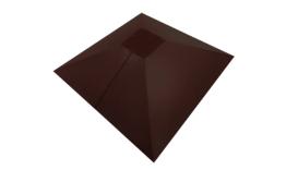 Колпак на столб под фонарь 390х390мм 0,5 GreenCoat Pural BT, matt с пленкой RR 887 шоколадно-коричневый (RAL 8017 шоколад). Цена: 6.721 руб. Артикул: 32102