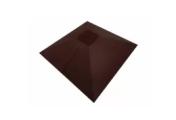 Колпак на столб под фонарь 390х390мм 0,5 GreenCoat Pural BT, matt с пленкой RR 887 шоколадно-коричневый (RAL 8017 шоколад) – Купить оптом и в розницу