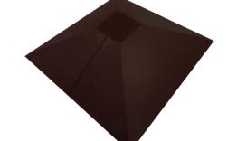 Колпак на столб под фонарь 390х390мм 0,5 GreenCoat Pural BT с пленкой RR 887 шоколадно-коричневый (RAL 8017 шоколад). Цена: 6.721 руб. Артикул: 32114