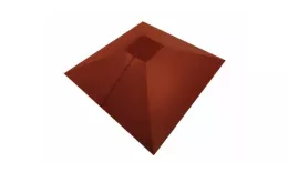 Колпак на столб под фонарь 390х390мм 0,5 Satin с пленкой RAL 8004 терракота. Цена: 2.656 руб. Артикул: 32091