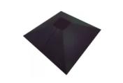 Колпак на столб под фонарь 390х390мм 0,5 Satin с пленкой RAL 9005 черный – Купить оптом и в розницу