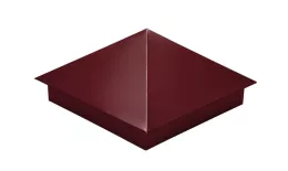 Колпак на столб 390х390мм 0,45 Drap TX с пленкой RAL 3005 красное вино. Цена: 1.640 руб. Артикул: 31880