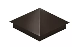 Колпак на столб 390х390мм с отливом 0,45 Drap ST с пленкой RR 32 темно-коричневый. Цена: 1.640 руб. Артикул: 31985