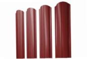 Штакетник Grand Line Slim Полукруглый фигурный 0,45 PE RAL 3011 Коричнево-красный – Купить оптом и в розницу
