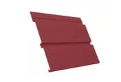 Софит металл с перфорацией GL Квадро брус GreenCoat Pural Matt BT 0,5 мм RR 29 бургудский – Купить оптом и в розницу