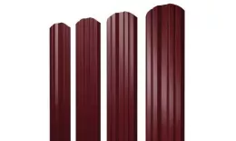 Штакетник Grand Line Twin фигурный 0,5 Satin RAL 3005 Красное вино. Цена: 113 руб. Артикул: Twin_319