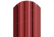 Штакетник Металл Профиль LANE-O (полукруглый верх) PE 0,4 мм RAL 3005 красное вино – Купить оптом и в розницу
