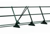 Ограждение кровельное со снегозадержателем на фальц Grand Line 0,9х3м RAL 6005 – Купить оптом и в розницу